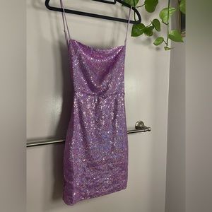 Lavender Sequin Mini dress
